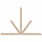 Ekena Millwork Saratoga Smooth Timber Gable Bracket, Douglas Fir, 84"W x 56"H x 1 1/2"D x 3 1/2"F, 16/12 Pitch GBW084X56X0204SAR00SDF - alternate 1